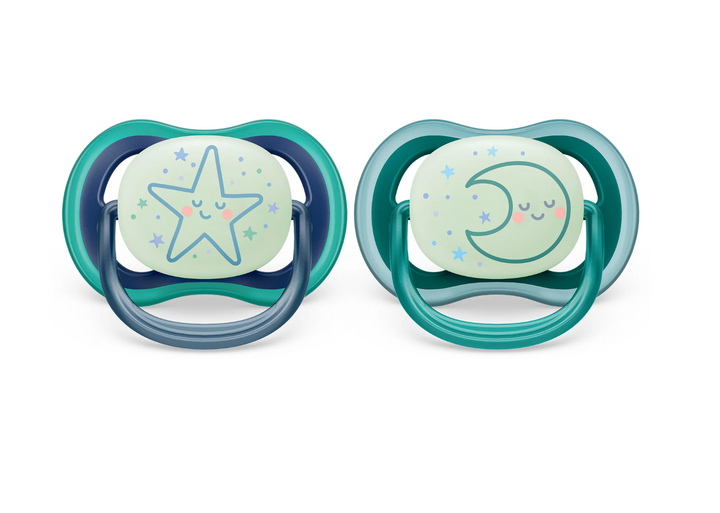 Ultra Air Pacifier - Nighttime Glow - 2 Pack