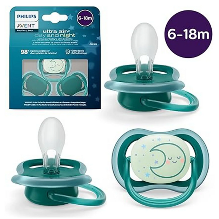 Ultra Air Pacifier - Day and Night - 3 Pack