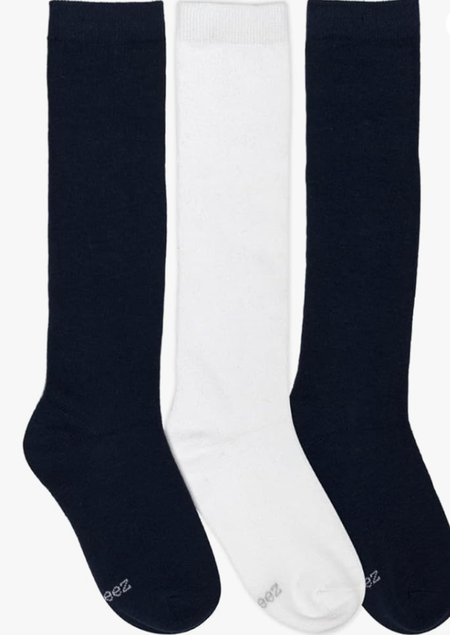 Solid Knee High Socks - 3 Pack