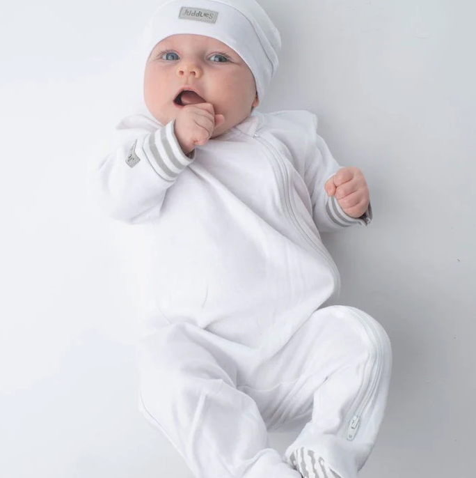 Organic White Collection - Footed Sleeper