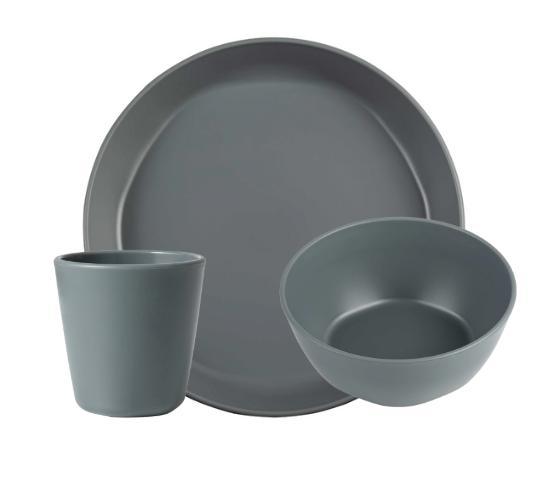BPA-free Plastic Tableware 3 Piece Setting