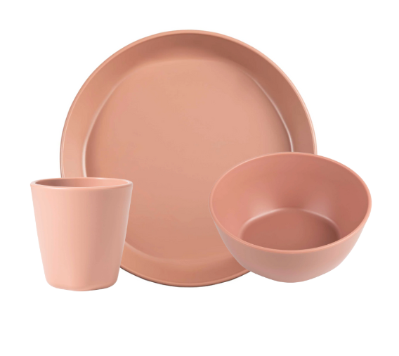BPA-free Plastic Tableware 3 Piece Setting