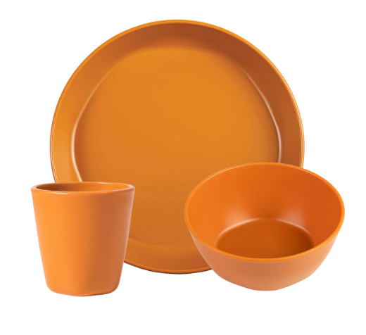 BPA-free Plastic Tableware 3 Piece Setting