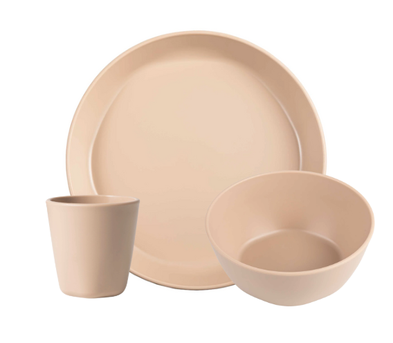 BPA-free Plastic Tableware 3 Piece Setting