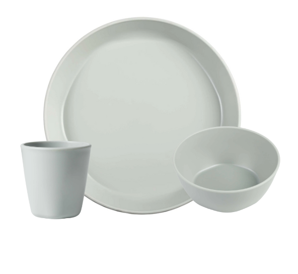 BPA-free Plastic Tableware 3 Piece Setting