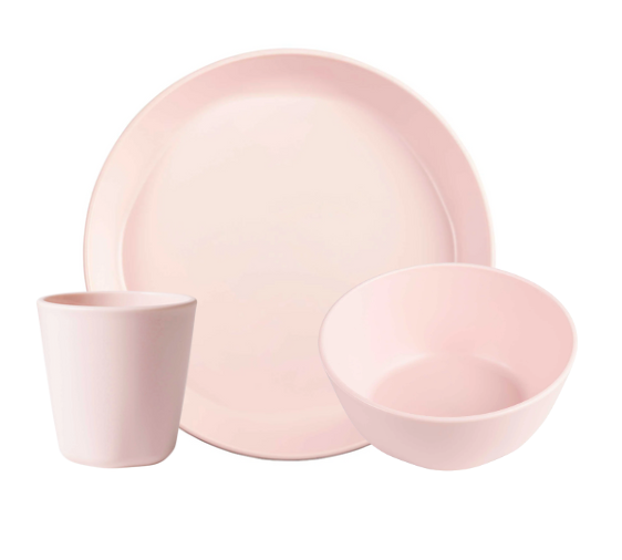 BPA-free Plastic Tableware 3 Piece Setting