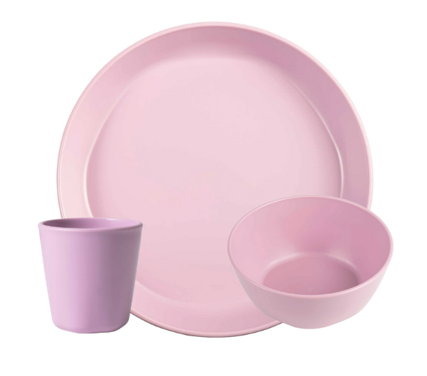 BPA-free Plastic Tableware 3 Piece Setting