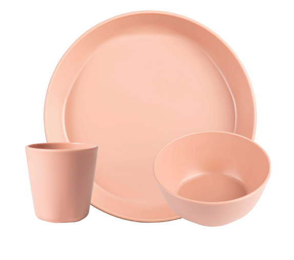 BPA-free Plastic Tableware 3 Piece Setting
