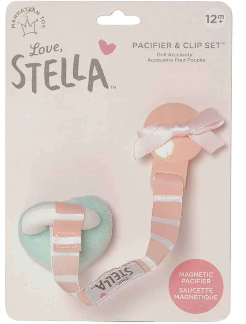 Love, Stella - Pacifier and Clip Set