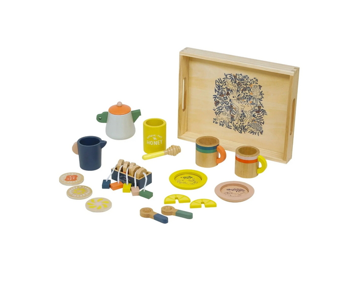 Flora Fauna - Pretend Wooden Tea Set