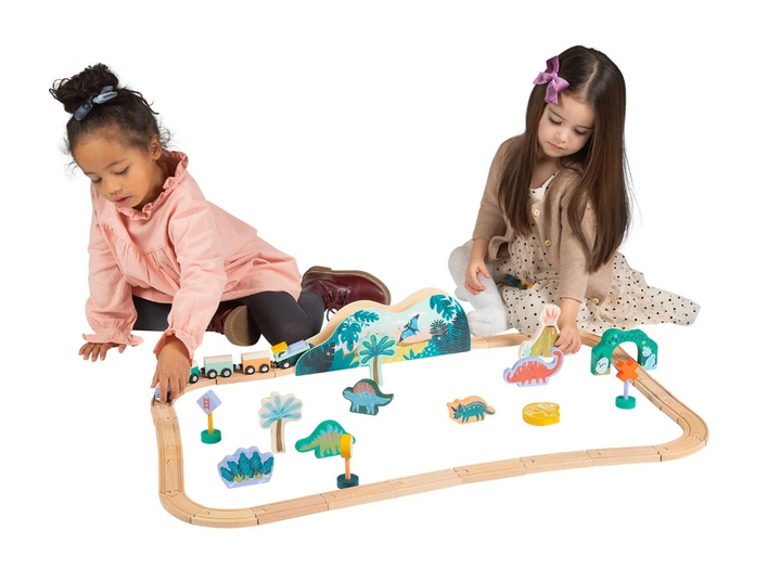 T-Rex Express - Wooden Toy Train Set
