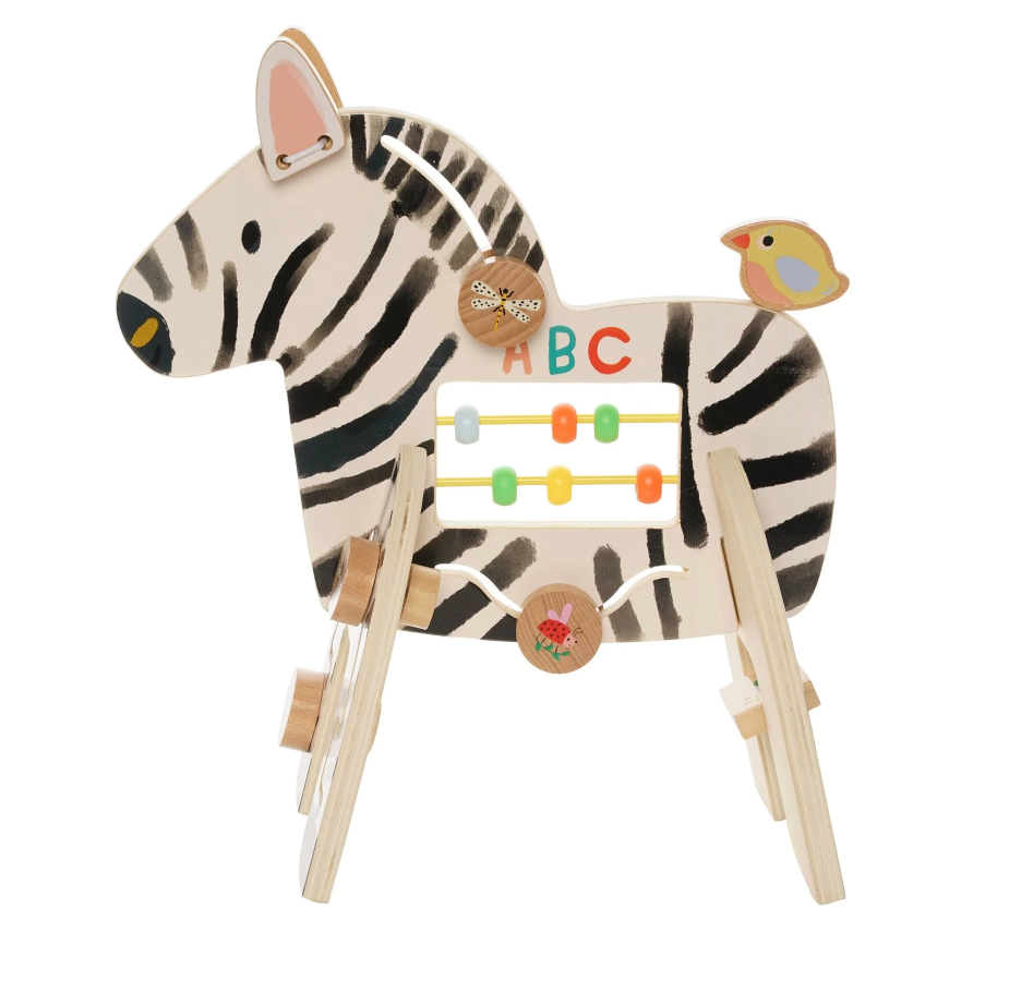 Safari Zebra - Wooden Activity Toy