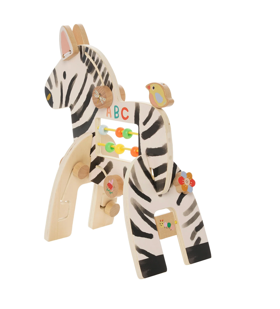 Safari Zebra - Wooden Activity Toy