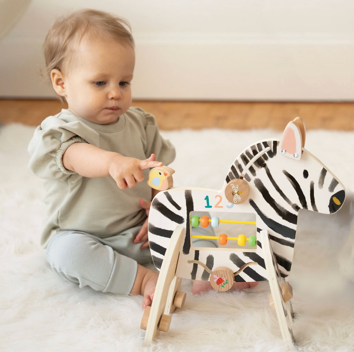 Safari Zebra - Wooden Activity Toy