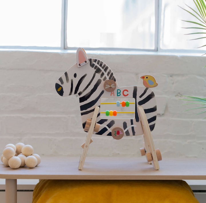 Safari Zebra - Wooden Activity Toy