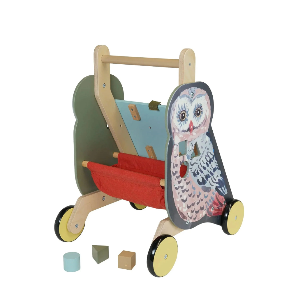 Wooden Cart Shape Sorter - Wildwoods Owl
