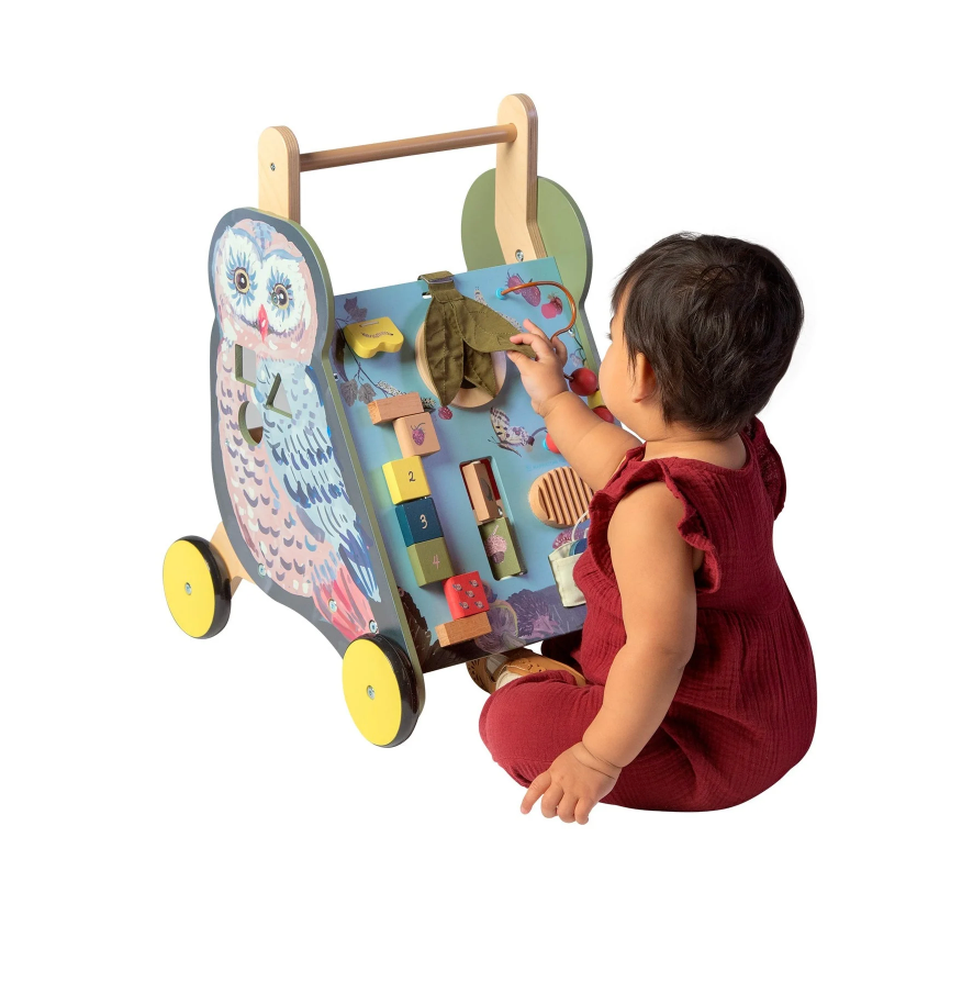 Wooden Cart Shape Sorter - Wildwoods Owl