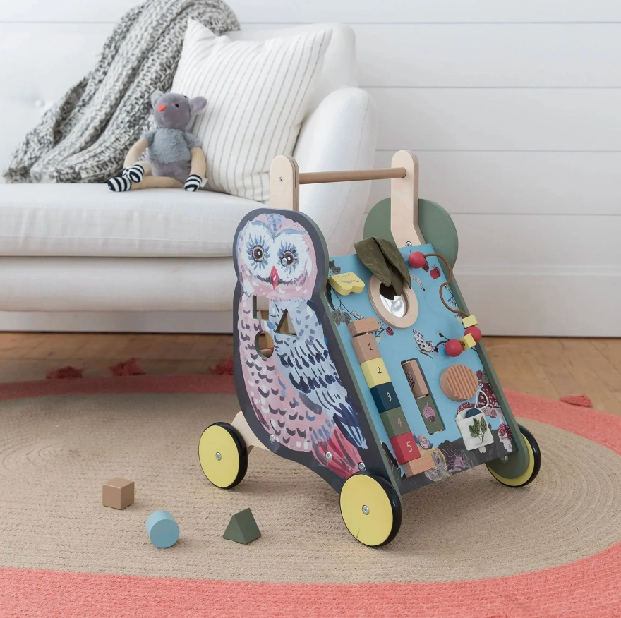 Wooden Cart Shape Sorter - Wildwoods Owl