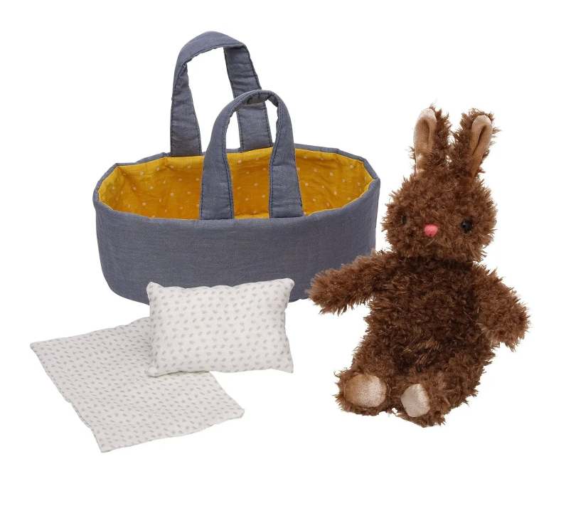 Moppettes - Beau Bunny and Bassinet