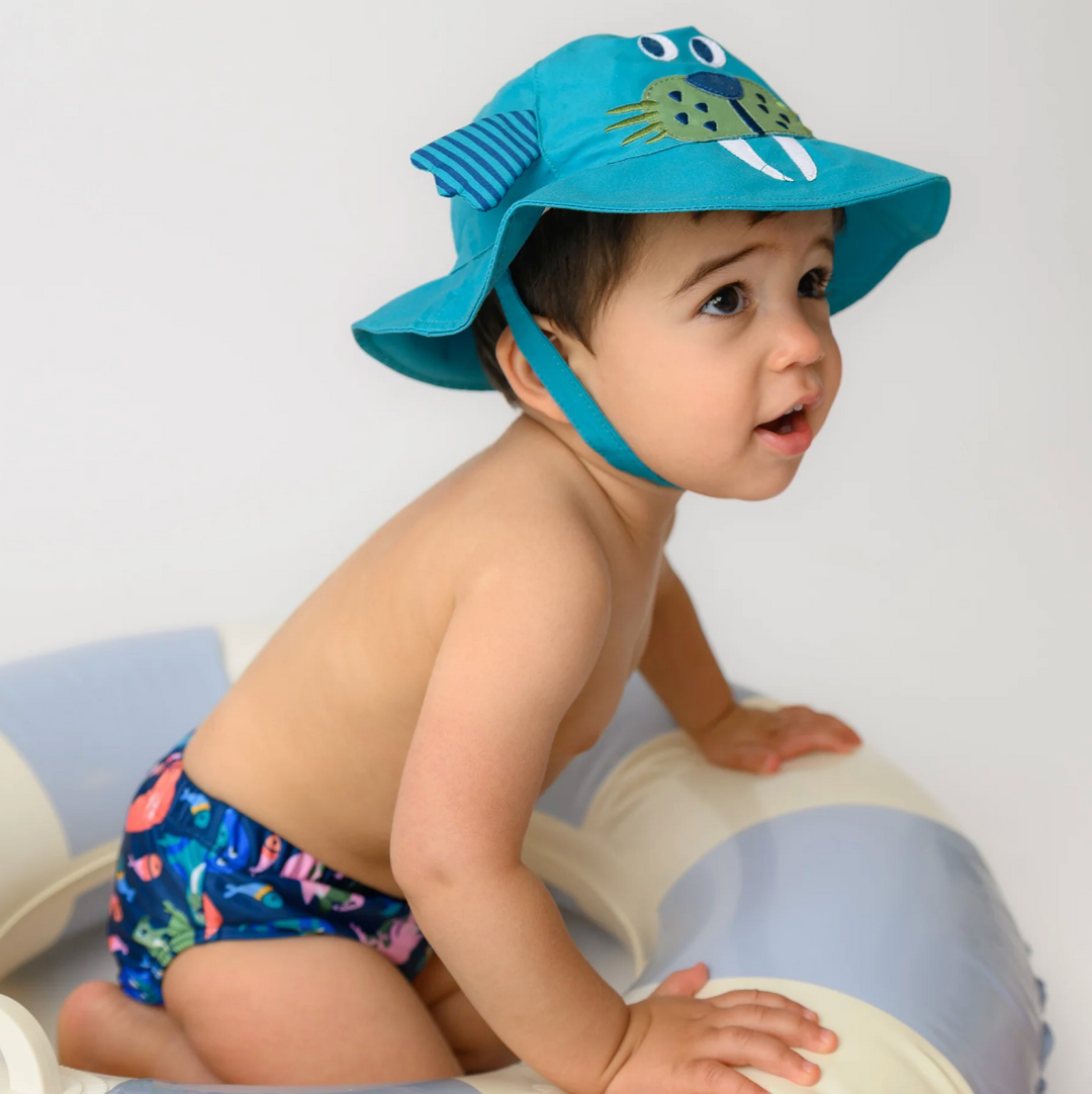 UPF50+ Swim Diaper + Sun Hat Set