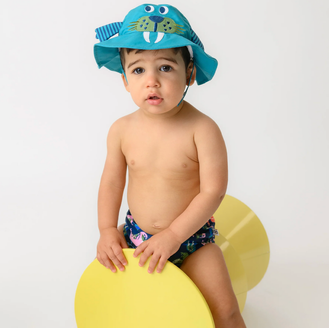 UPF50+ Swim Diaper + Sun Hat Set