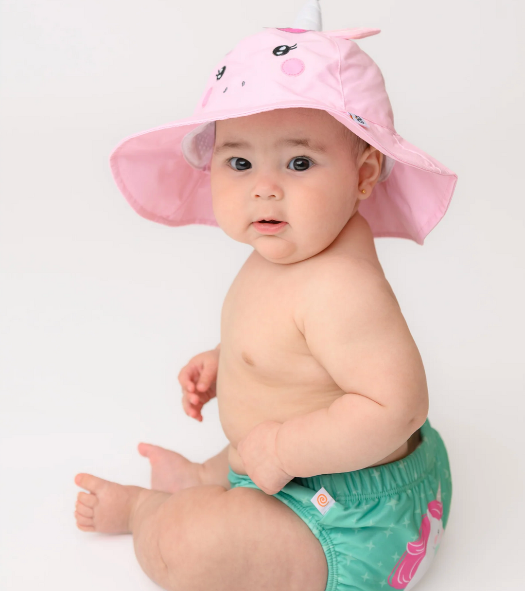 UPF50+ Swim Diaper + Sun Hat Set