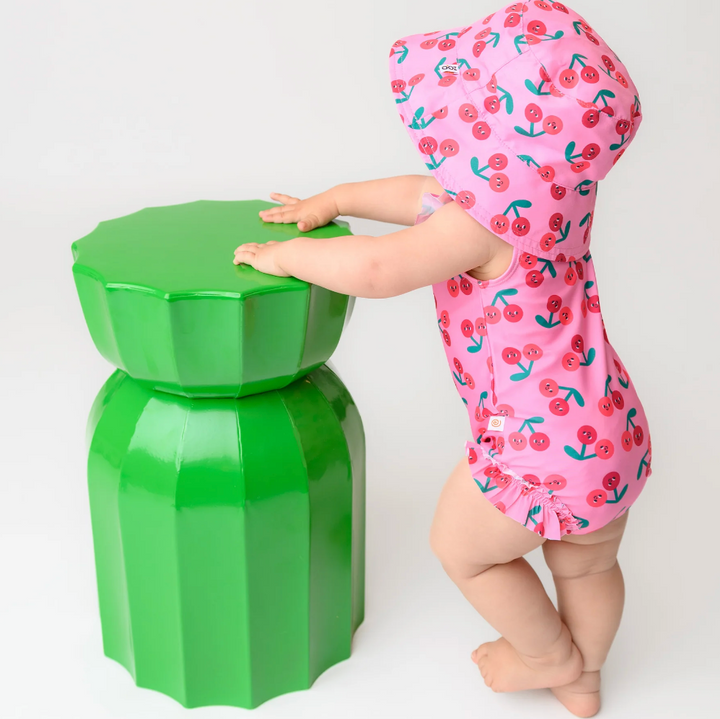 Ruffled 1 Piece Swimsuit