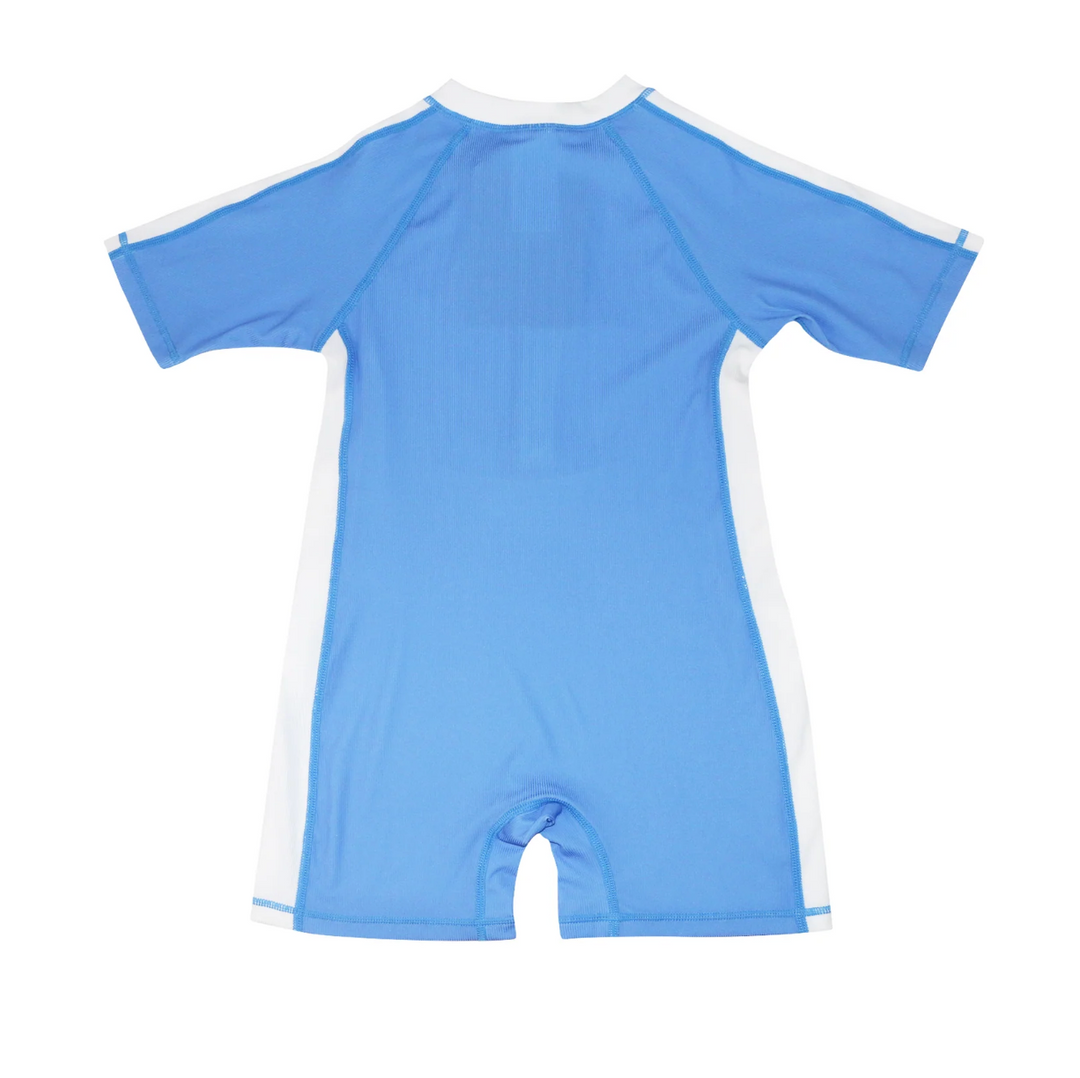 Short Sleeve 1 Piece Swimsuit