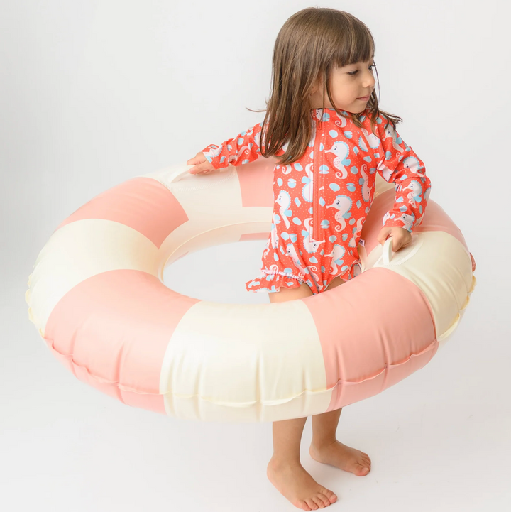 Rashguard Ruffled 1 Piece Swimsuit