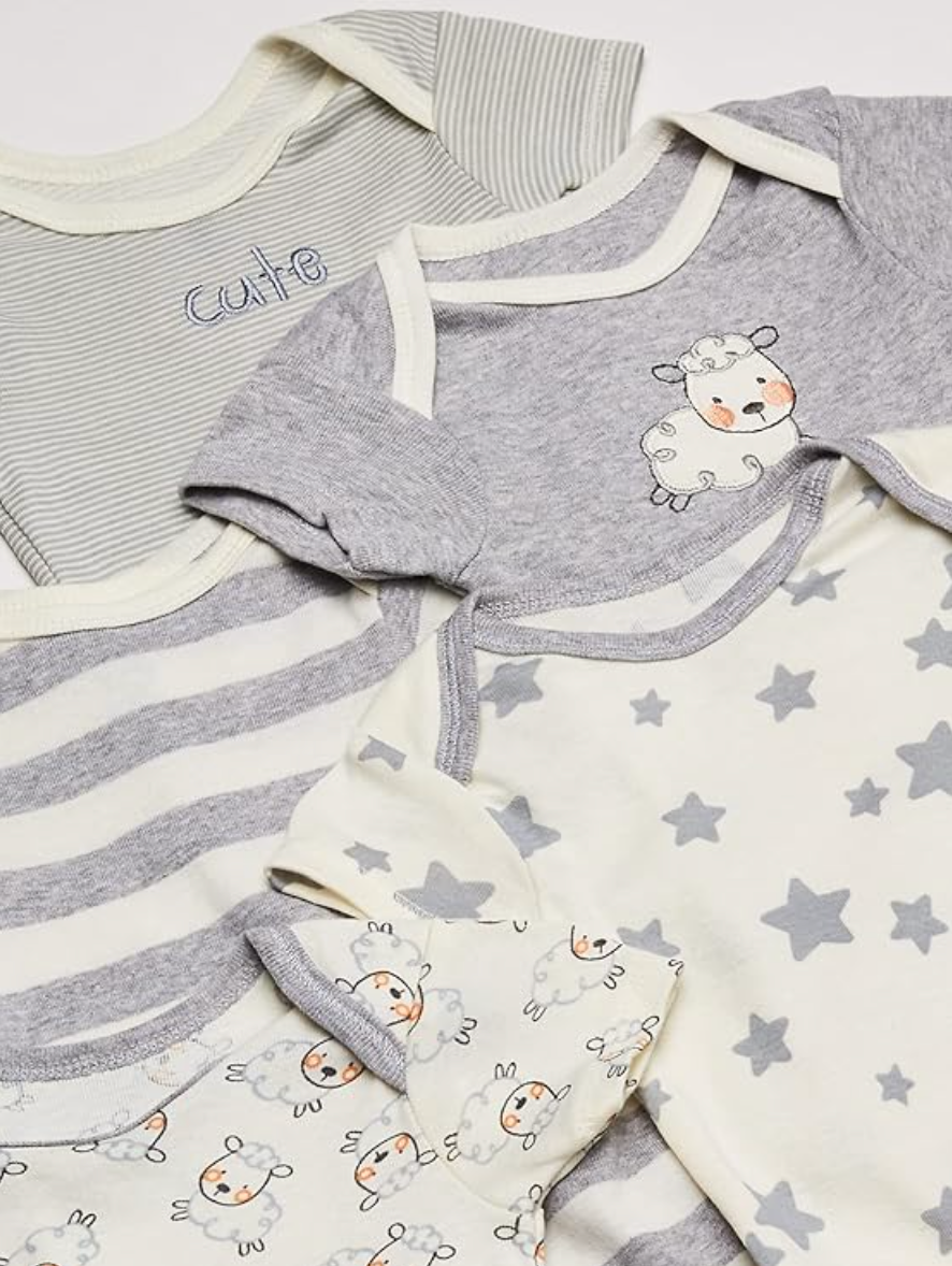 Short Sleeve Onesie - 5 Pack