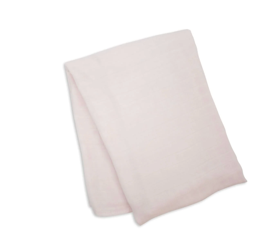 Lulujo - Couverture d'emmaillotage en coton de bambou - Rose