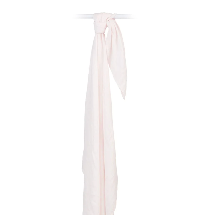 Lulujo - Couverture d'emmaillotage en coton de bambou - Rose