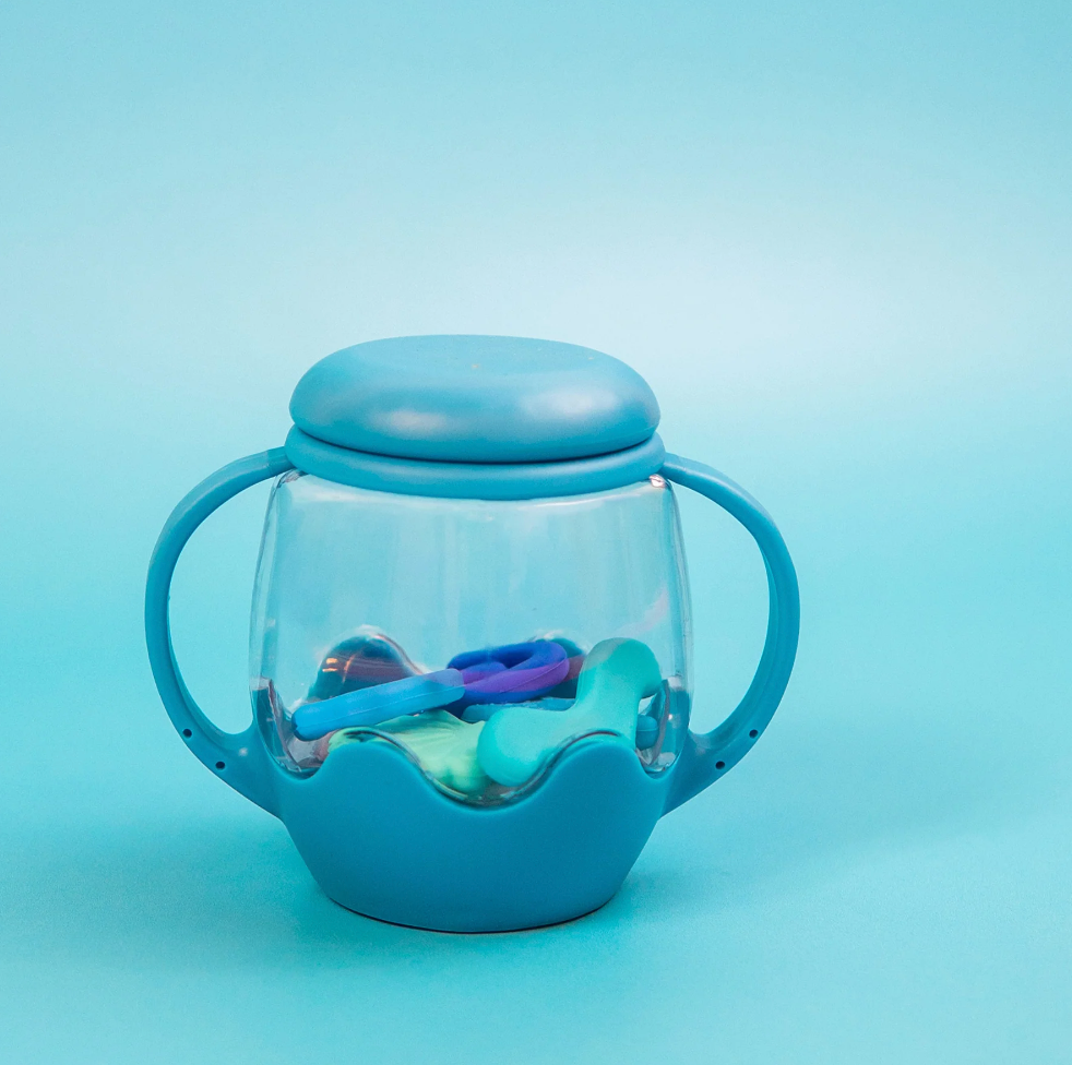 Mini Sensory Play Jar with Silicone Fillers