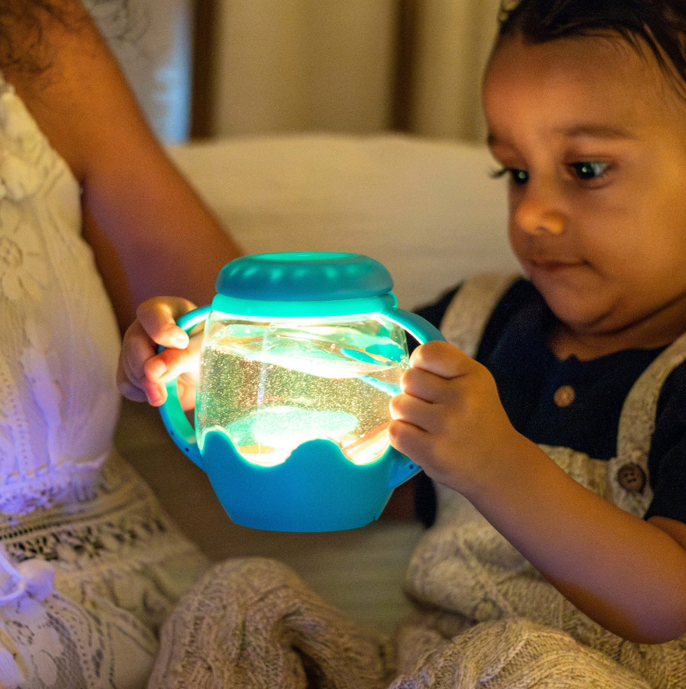 Mini Sensory Play Jar with Silicone Fillers