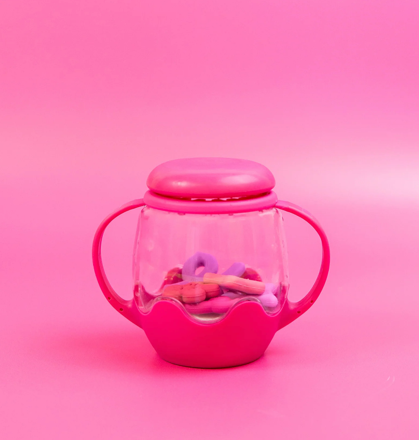 Mini Sensory Play Jar with Silicone Fillers