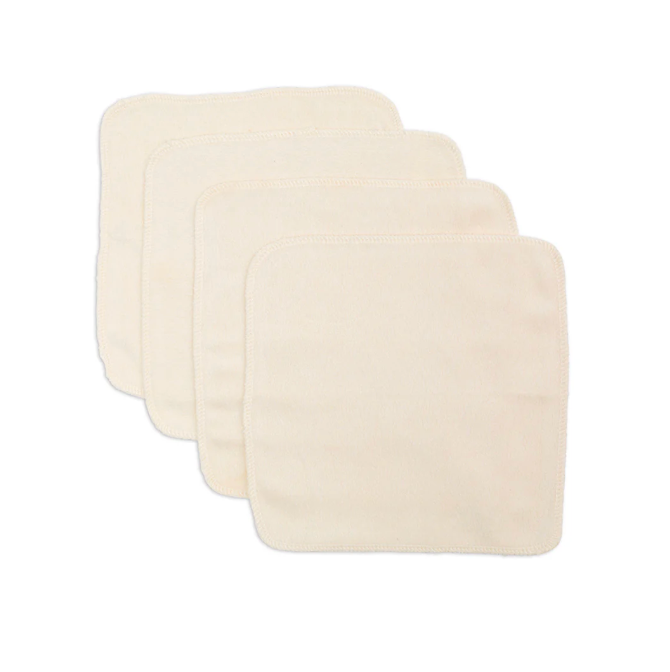 Organic Cotton Washcloths - 4 Pack
