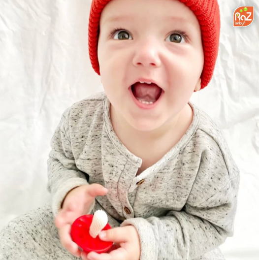 Chompy Mushroom Silicone Teether - 2 Pack