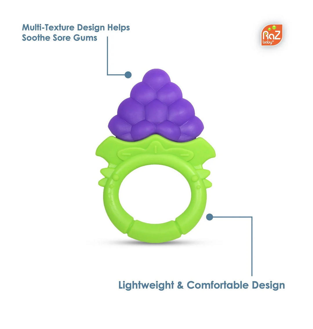 Fruitique Round Silicone Teethers - 3 Pack