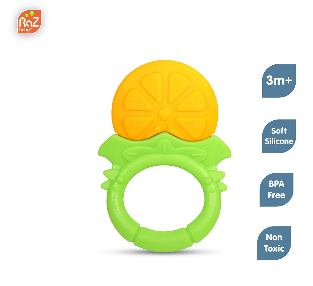 Fruitique Round Silicone Teethers - 3 Pack
