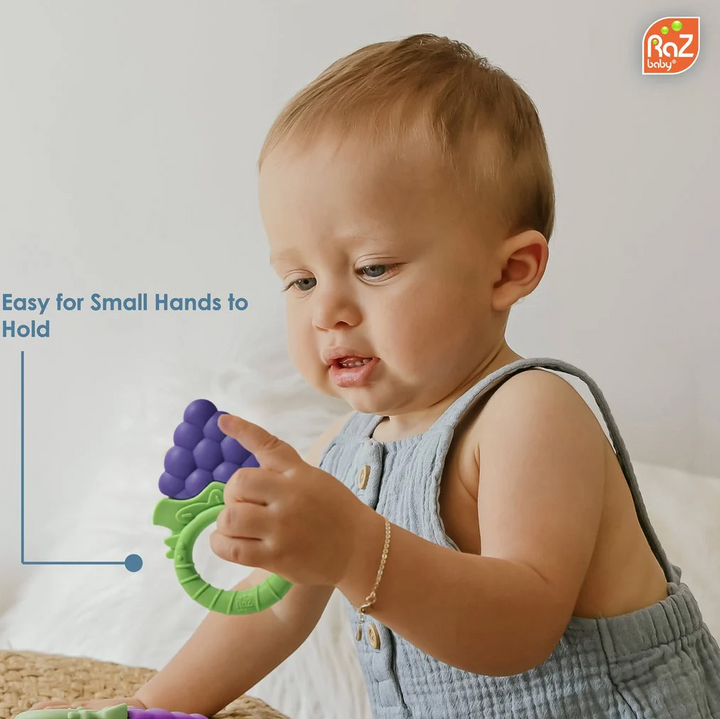 Fruitique Round Silicone Teethers - 3 Pack