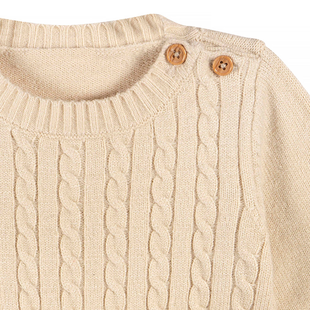 Just Born by Gerber Baby Neutral 2-Piece Sweater Knit Set - TAN