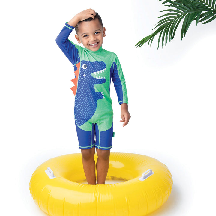 Baby + Toddler UPF50+ Rashguard One Piece Swimsuit - Dino