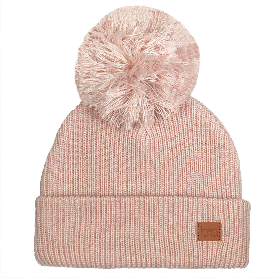 d - Babyfied Apparel - PomPom Toque - Light Pink - 6-24m Babyfied Apparel - PomPom Toque - Light Pink 628634066218