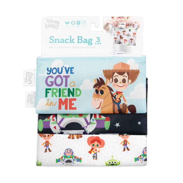 Bumkins - Disney - Reusable Snack Bag 3pk