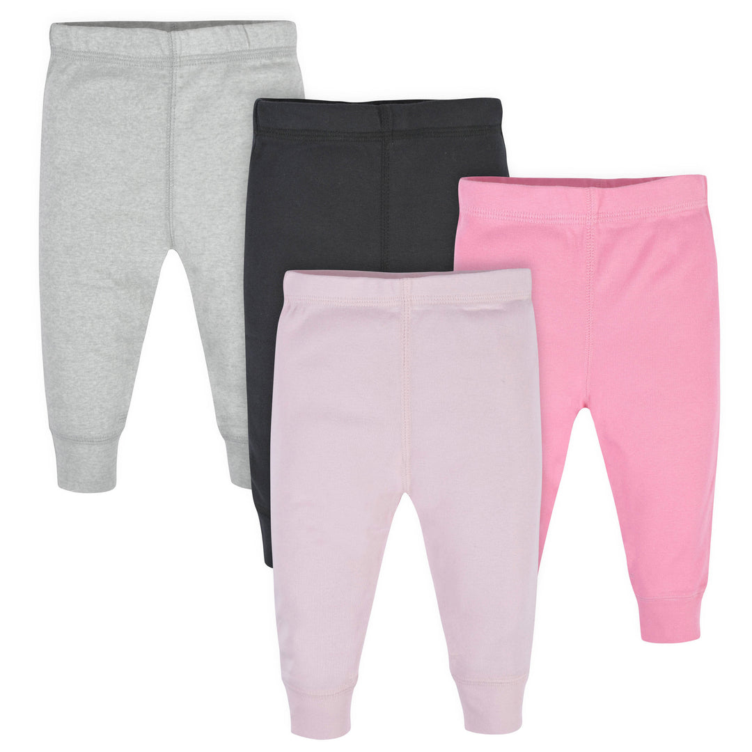 Gerber - 4 Pack Active Pants - Pink + Black