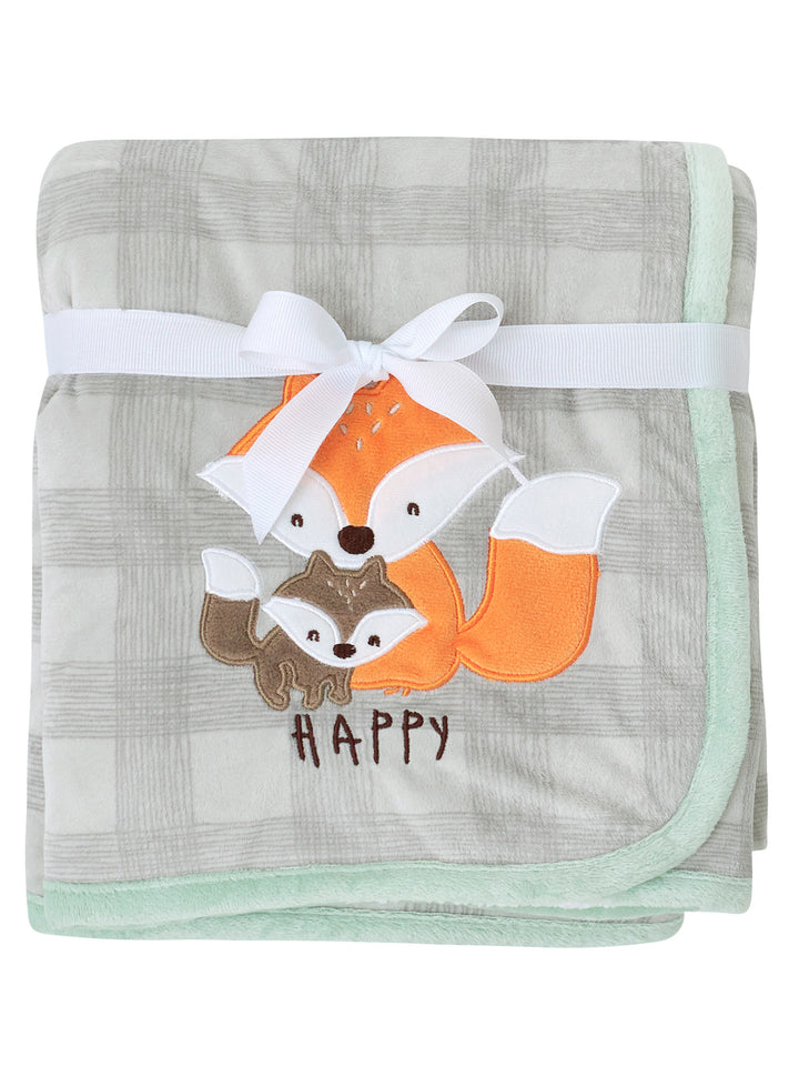 Gerber - 1 Pack - Plush Blanket - Happy Fox