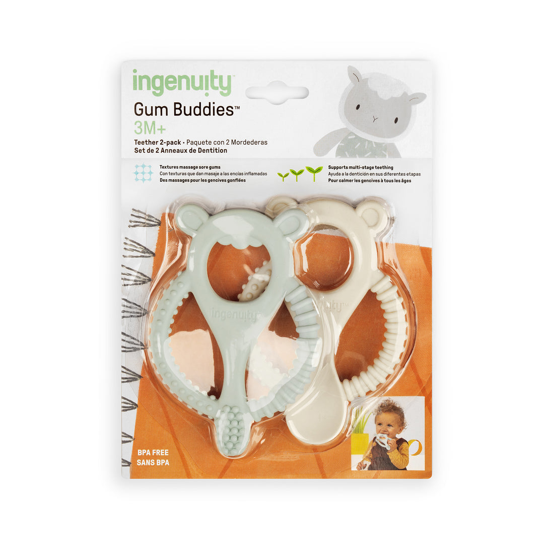 inGenuity - Paquet de 2 anneaux de dentition Gum Buddies™