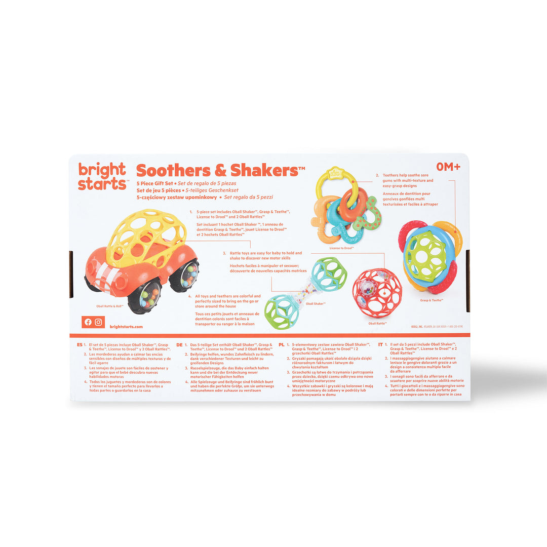 Bright Starts - Coffret cadeau 5 pièces Soothers Shakers™