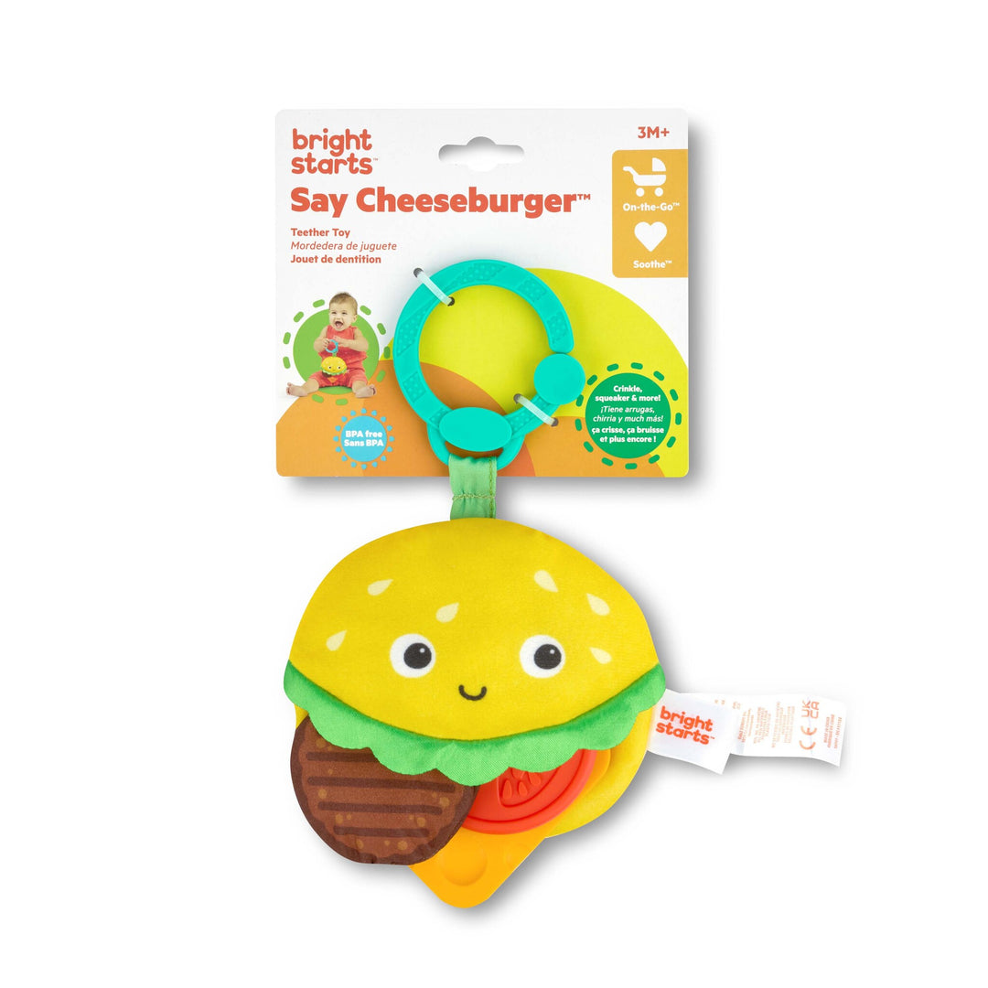 Bright Starts - Say Cheeseburger™ Teether Toy