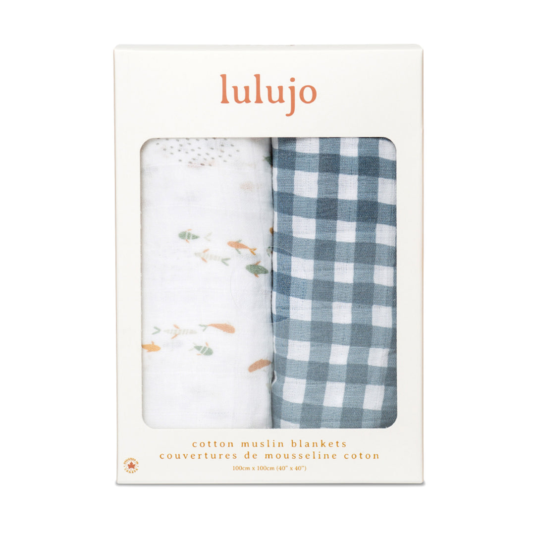 Lulujo - Boho - 2PK Cotton Swaddles